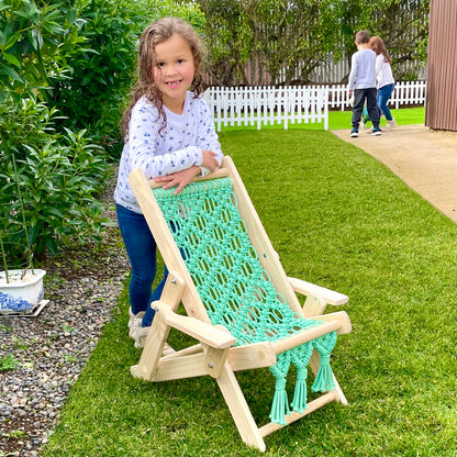 Mini Reposera de Macramé para Niños | 6 Colores