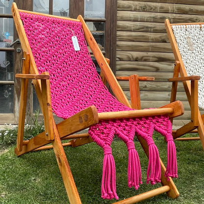 silla playera, reposera madera