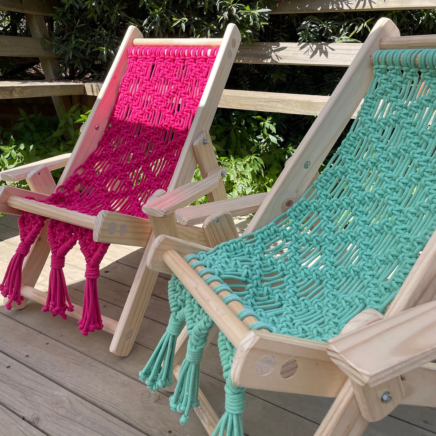 Mini Reposera de Macramé para Niños | 6 Colores