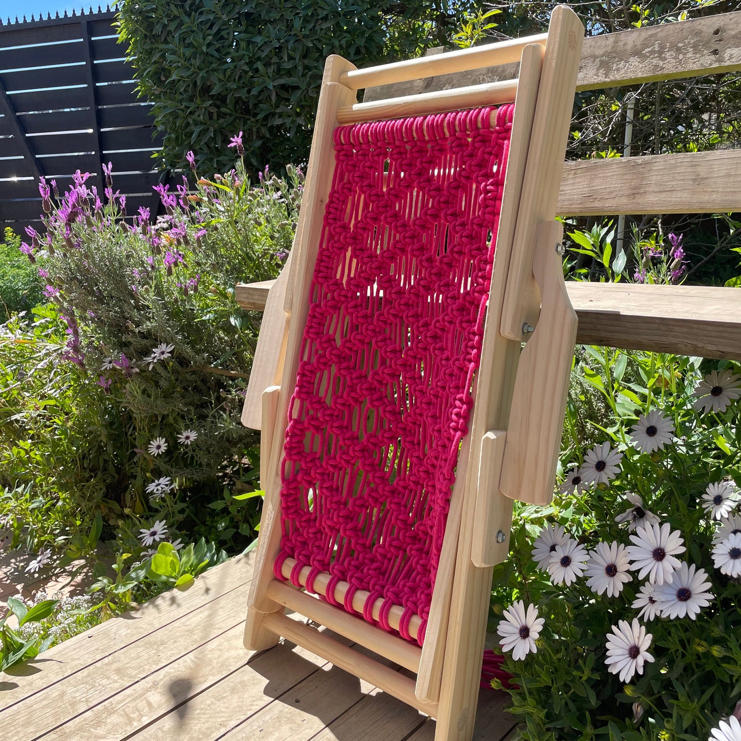 Mini Reposera de Macramé para Niños | 6 Colores