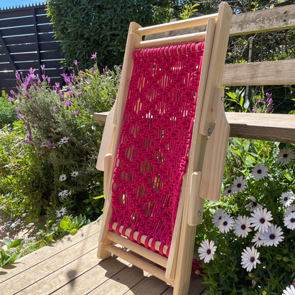 Mini Reposera de Macramé para Niños | 6 Colores