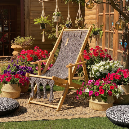 Reposera Black & White