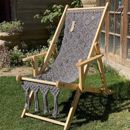 Reposera Black & White