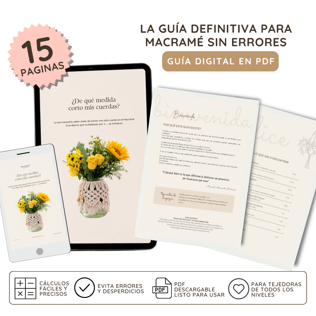 Guía de Cálculo de Largo de Cuerdas (PDF descargable) + Calculadora Digital