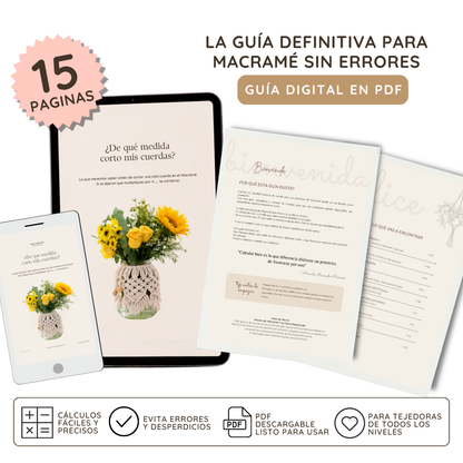 Guía de Cálculo de Largo de Cuerdas (PDF descargable) + Calculadora Digital