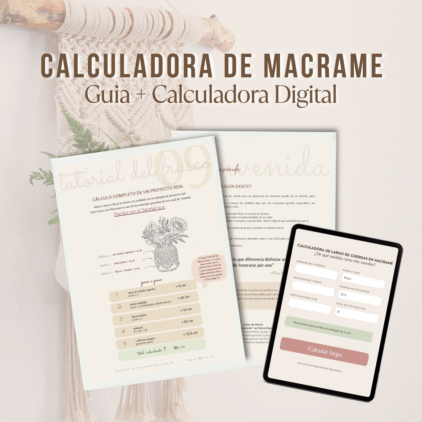 Guía de Cálculo de Largo de Cuerdas (PDF descargable) + Calculadora Digital