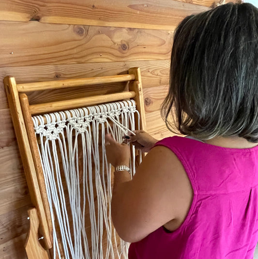 Kit Reposera en Macrame / Materiales + Curso Online