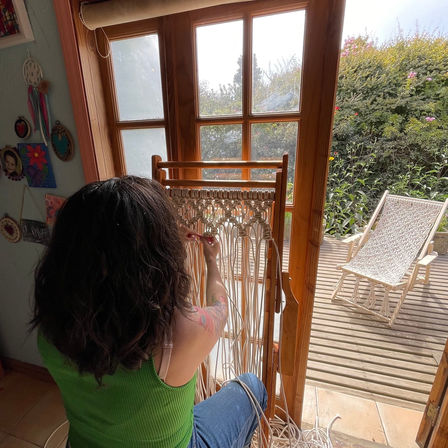 Kit Reposera en Macrame / Materiales + Curso Online